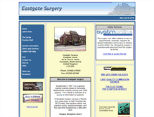 Tablet Screenshot of eastgatesurgery.co.uk
